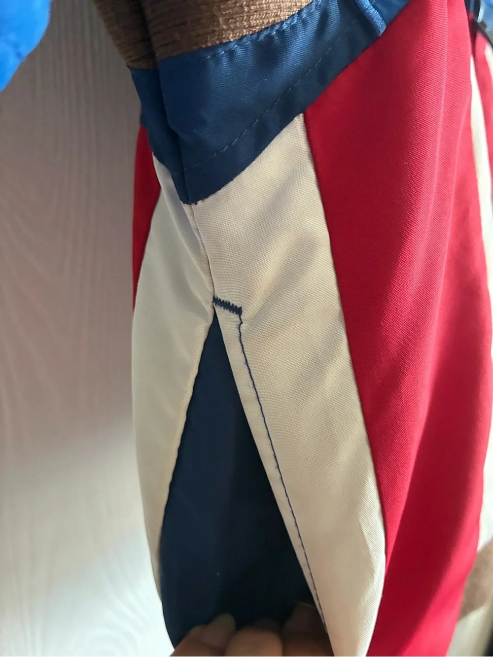 Disney Marvel Captain America Puffer Jacket Size 4 Full Zip Patriotic